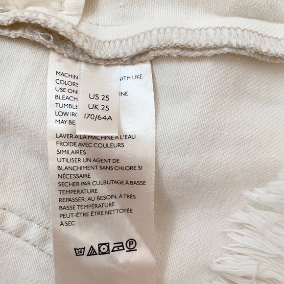 Free People Bailey Denim Skirt in Coconut. - Picture 11 of 13